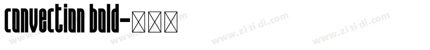 convection bold字体转换